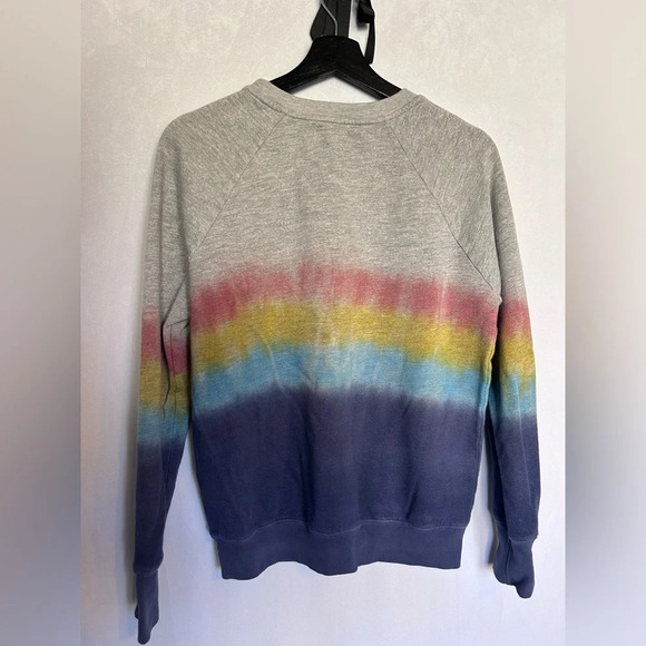 Sundry Revolve Ombré Tie-Dye Crew Neck Pullover Sweatshirt Size 0 - Picture 4 of 7